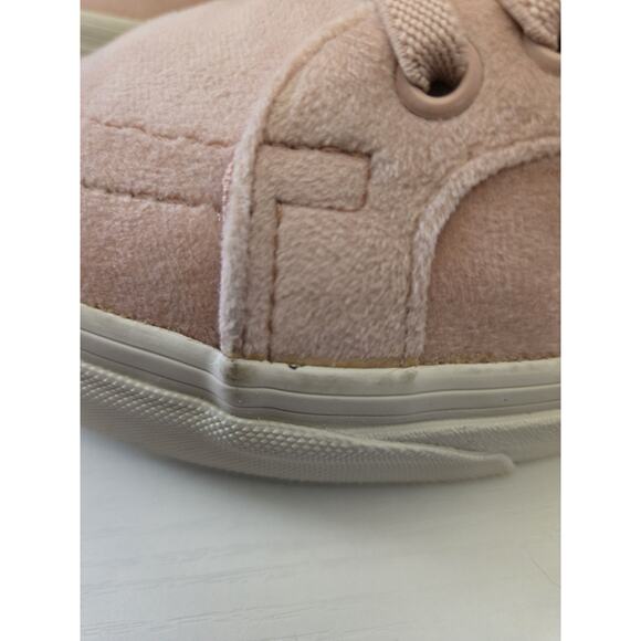 Vans Old Skool Pink Velvet Hi Top with Knotted Bow Men's 9.5 Women's 11 - Picture 10 of 12